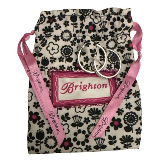 Brighton Udaipur Hoop Earrings - Silver Plated - Picture 2 of 4